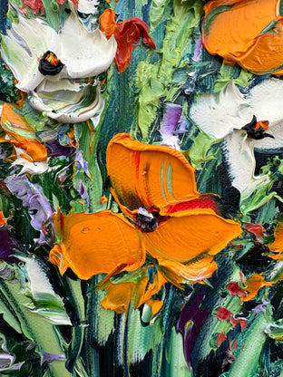 Garden Delight by Lisa Elley |   Closeup View of Artwork 