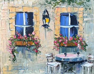 oil painting by Lisa Elley titled Garden of Italy