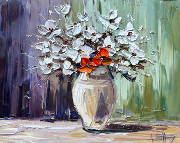 oil painting by Lisa Elley titled Radiance in the Quiet