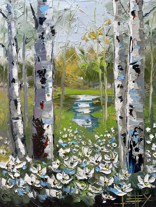 Whispers of Birch Elegance by Lisa Elley |  Artwork Main Image 