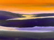 Original art for sale at UGallery.com | Full Spectrum Sunset by Mandy Main | $1,550 | oil painting | 12' h x 48' w | thumbnail 4