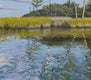 Original art for sale at UGallery.com | Reflections from a Kayak by Mary Beatty-Brooks | $625 | acrylic painting | 16' h x 12' w | thumbnail 4