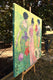 Original art for sale at UGallery.com | Flowers and Figures by Mary Pratt | $3,150 | oil painting | 48' h x 48' w | thumbnail 2