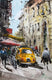 Original art for sale at UGallery.com | Naples Street Life by Maximilian Damico | $550 | watercolor painting | 12' h x 8' w | thumbnail 1