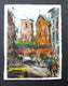 Original art for sale at UGallery.com | Napoli City Life by Maximilian Damico | $650 | watercolor painting | 15' h x 11' w | thumbnail 3