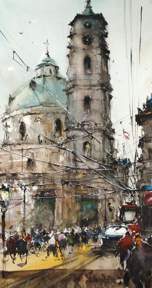 Prague St. Nicholas Tower by Maximilian Damico |  Artwork Main Image 