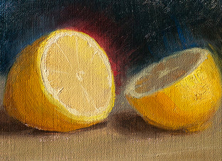 Divided Lemon by McGarren Flack |   Closeup View of Artwork 