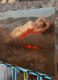 Original art for sale at UGallery.com | Keeping Warm by McGarren Flack | $1,900 | oil painting | 15' h x 24' w | thumbnail 2