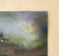 Original art for sale at UGallery.com | 3 Cottages by Mena Malgavkar | $645 | mixed media artwork | 11.5' h x 12' w | thumbnail 2