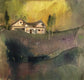 Original art for sale at UGallery.com | Uncle's House by Mena Malgavkar | $350 | mixed media artwork | 11' h x 11' w | thumbnail 1