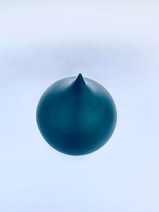 A Blue Drop by Mika Burt |  Side View of Artwork 