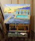 Original art for sale at UGallery.com | Passing Afternoon Storm at the El Ray Motel 2 by Mitchell Freifeld | $1,375 | oil painting | 30' h x 40' w | thumbnail 3