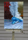 Original art for sale at UGallery.com | Raising Steam by Mitchell Freifeld | $975 | oil painting | 35' h x 25' w | thumbnail 3