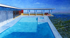 Original art for sale at UGallery.com | Stahl House by Mitchell Freifeld | $1,075 | oil painting | 22' h x 40' w | thumbnail 1