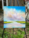 Original art for sale at UGallery.com | Marsh Cloud Colors by Nancy Hughes Miller | $900 | oil painting | 18' h x 18' w | thumbnail 3