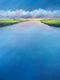 Original art for sale at UGallery.com | Marsh Creek Clouds by Nancy Hughes Miller | $2,875 | oil painting | 40' h x 30' w | thumbnail 1