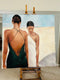 Original art for sale at UGallery.com | Let Forever Be by Nava Lundy | $12,200 | acrylic painting | 72' h x 72' w | thumbnail 3