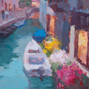 Venetian Dusk by Oksana Johnson |   Closeup View of Artwork 