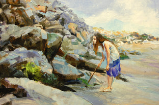 Along the Sea Wall by Onelio Marrero |   Closeup View of Artwork 