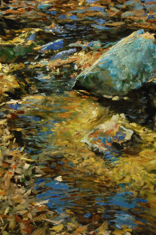 Boulders in the Autumn by Onelio Marrero |   Closeup View of Artwork 