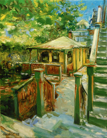oil painting by Onelio Marrero titled Cape May Bungalow