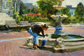 Original art for sale at UGallery.com | Luck And Faith by Onelio Marrero | $1,150 | oil painting | 18' h x 24' w | thumbnail 4