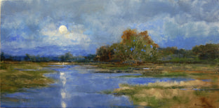 Morning Moon and Cloud Cover by Onelio Marrero |  Artwork Main Image 
