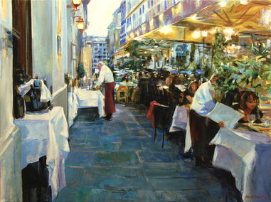 oil painting by Onelio Marrero titled Somewhere In Rome