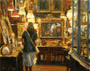 Original art for sale at UGallery.com | The Hanging Lamps by Onelio Marrero | $600 | oil painting | 11' h x 14' w | thumbnail 1