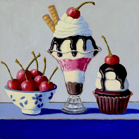 oil painting by Pat Doherty titled A Tasty Trio