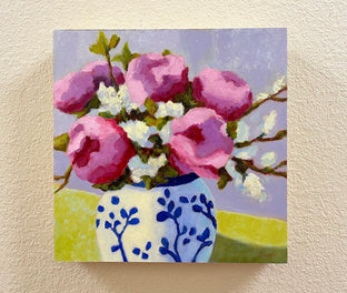 Pink Peonies by Pat Doherty |  Context View of Artwork 