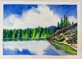 Lake Erwin by Patty Phan |  Context View of Artwork 