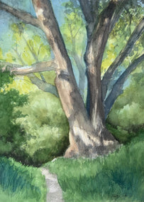 watercolor painting by Patty Phan titled Summer Tree