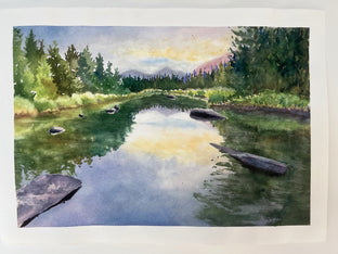 Wind River by Patty Phan |  Context View of Artwork 