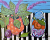 Original art for sale at UGallery.com | Escabeche by Peg Belcastro | $975 | acrylic painting | 24' h x 30' w | thumbnail 1