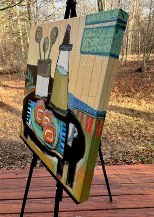 Sugar and Spice by Peg Belcastro |  Side View of Artwork 