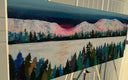 Original art for sale at UGallery.com | Allure of Alpenglow by Rebecca Klementovich | $1,375 | acrylic painting | 16' h x 40' w | thumbnail 2