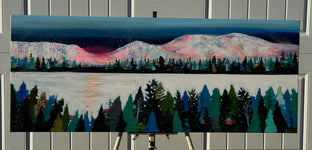 Allure of Alpenglow by Rebecca Klementovich |  Context View of Artwork 