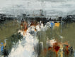 Original art for sale at UGallery.com | Morning Story by Ronda Waiksnis | $725 | oil painting | 22' h x 22' w | thumbnail 4