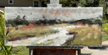 Original art for sale at UGallery.com | River Magic by Ronda Waiksnis | $1,525 | oil painting | 16' h x 40' w | thumbnail 3