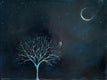 Original art for sale at UGallery.com | Night Owl by Sally Adams | $950 | acrylic painting | 18' h x 24' w | thumbnail 1