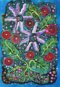 mixed media artwork by Sara Rodighiero titled Become One