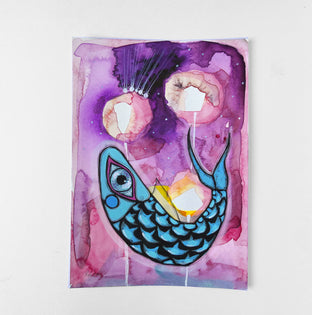 Purple Ocean Nights by Sara Rodighiero |  Context View of Artwork 