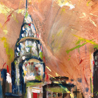 DownTown by Sharon Sieben |   Closeup View of Artwork 