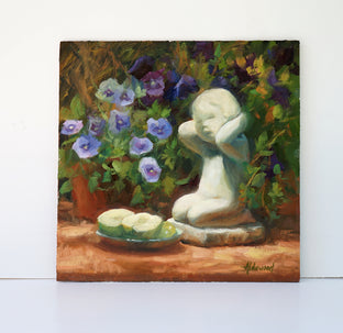 Garden Cherub by Sherri Aldawood |  Context View of Artwork 