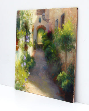 Marbella Alley by Sherri Aldawood |  Side View of Artwork 