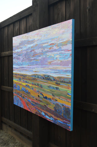 Rolling Fields and Skies by Srinivas Kathoju |  Side View of Artwork 