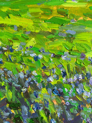 The Bluebonnets by Srinivas Kathoju |   Closeup View of Artwork 