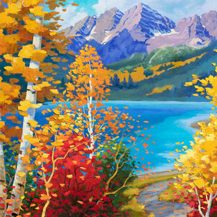 Magical Maroon Bells by Stanislav Sidorov |   Closeup View of Artwork 