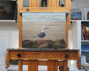 Seagull on a Rock by Steve Boggs |  Context View of Artwork 